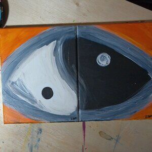 Original Painting by Artist Rachael Potter Title "Eye of Balance"